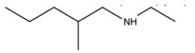 <strong>Which structure is N-methyl-2-ethylpentylamine?</strong> A) B) C) D)