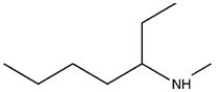 <strong>Which structure is N-methyl-2-ethylpentylamine?</strong> A) B) C) D)