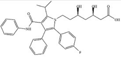 <strong>Atorvastatin (structure shown)is the active ingredient in Lipitor,a drug classified as a statin,used for lowering blood cholesterol. Which of these functional groups is not present in atorvastatin? </strong> A)Carboxylic acid B)Benzene C)Ketone D)Amine E)Amide