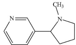 <strong>Which type of nitrogen heterocycle(s)is/are present in nicotine (structure shown)? </strong> A)Only pyridine B)Only pyrrole C)Only pyrrolidine D)Pyridine and pyrrolidine E)Pyridine and pyrrole