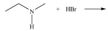 <strong>What are the products in the acid-base reaction shown below? </strong> A) B) C) D)