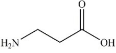 <strong>4-amino butanoic acid (common name GABA)is a neurotransmitter found in 30% of the brain's nerve cells. Which of the following properly represents the structure of this compound?</strong> A) B) C) D)
