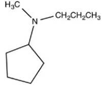 <strong>Which structure should have the IUPAC name N-methyl-N-propylcyclopentanamine?</strong> A) B) C) D)