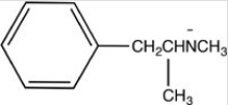 <strong>Which of the following properly represents how methamphetamine,drawn below,reacts with a strong acid? </strong> A) B) C) D)