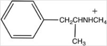 <strong>Which of the following properly represents how methamphetamine,drawn below,reacts with a strong acid? </strong> A) B) C) D)