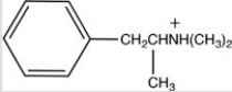 <strong>Which of the following properly represents how methamphetamine,drawn below,reacts with a strong acid? </strong> A) B) C) D)