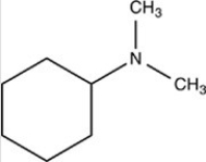 The name of the compound below is N,N-diethylcyclohexanamide.