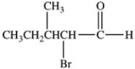 <strong>Which is the structure of 3-bromo-2-methylbutanal?</strong> A) B) C) D)