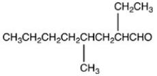 <strong>What is the structure of 2-ethyl-4-methyloctanal?</strong> A) B) C) D)