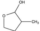 <strong>What hemiacetal is formed when the hydroxyl aldehyde shown below is cyclized? </strong> A) B) C) D)