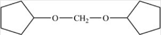 <strong>The compound below is classified as what type of compound? </strong> A)An acetal B)A hemiacetal C)An ether D)A cyclic acetal E)An acetal and an ether