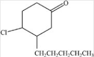 <strong>What is the IUPAC name of the compound below? </strong> A)4-chloro-3-pentyl-1-cyclohexone B)4-chloro-3-pentylcyclohexanone C)1-chloro-2-pentyl-4-cyclohexanone D)4-chloro-3-pentylphenone