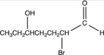 <strong>What is the structure of 2-bromo-5-hydroxyheptanal?</strong> A) B) C) D)