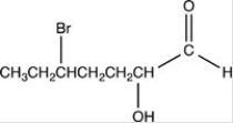 <strong>What is the structure of 2-bromo-5-hydroxyheptanal?</strong> A) B) C) D)