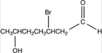 <strong>What is the structure of 2-bromo-5-hydroxyheptanal?</strong> A) B) C) D)