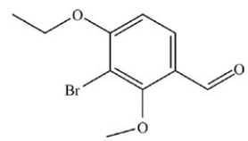 <strong>What is the name of the compound below? </strong> A)3-bromo-4-ethyl-2-methylbenzaldehyde B)3-bromo-4-ethoxy-2-methoxybenzaldehyde C)1-bromo-2-ethoxy-6-methoxy-3-benzaldehyde D)3-bromo-4-ethoxy-2-methoxyphenal