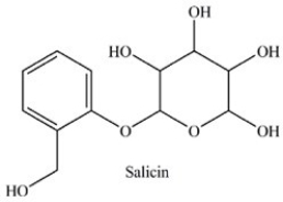 <strong>Salicin is a naturally occurring pain reliever isolated from the bark of willow trees. Which statement concerning the functional groups present in salicin is incorrect? </strong> A)It contains an acetal. B)It contains an alcohol. C)It contains a hemiacetal. D)It contains a phenol.