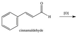 <strong>What product results when cinnamaldehyde is oxidized? </strong> A) B) C) D)