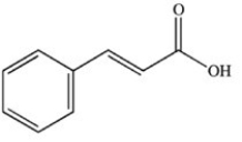 <strong>What product results when cinnamaldehyde is oxidized? </strong> A) B) C) D)