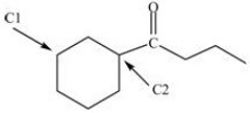 <strong>Which,if any,of the labeled carbon atoms in the compound below is a chirality center? </strong> A)C1 is the only chirality center. B)C2 is the only chirality center. C)Both C1 and C2 are chirality centers. D)Neither C1 nor C2 are chirality centers.