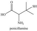 <strong>Penicillamine is used to treat arthritis. How many chirality centers are present in penicillamine? </strong> A)0 B)1 C)2 D)3 E)More than 3