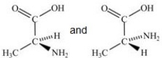 <strong>Alanine,shown below,is a naturally occurring chiral amino acid. Which pair represents the two enantiomers of alanine? </strong> A) B) C)