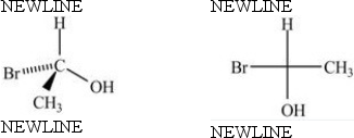 The Fischer projection shown on the right properly represents the three-dimensional compound shown on the left.