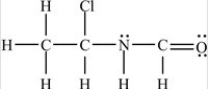 <strong>Which structure has all of the hydrogens and lone pairs correctly added to the compound shown below? </strong> A) B) C) D)