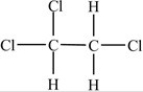 Which of the following correctly depicts the three-dimensional shape around each carbon in the structure below?