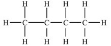 <strong>Which represents a condensed structure for a four carbon hydrocarbon?</strong> A)CH<sub>3</sub>CH<sub>2</sub>CH<sub>2</sub>CH<sub>3</sub> B)C<sub>4</sub>H<sub>10</sub> C) D)