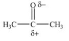 <strong>Which representation has the bond polarities properly shown?</strong> A) B) C) D)