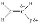 <strong>Which representation has the bond polarities properly shown?</strong> A) B) C) D)