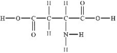 <strong>Aspartic acid is an amino acid used to synthesize proteins. How many polar bonds are in the aspartic acid structure shown below? </strong> A)4 B)6 C)9 D)12 E)15