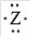 If the main group element has an electron-dot symbol of   ,the charge of the resulting ion will be -2.<div style=padding-top: 35px> 