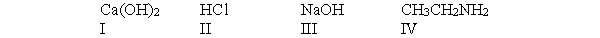 According to the Arrhenius definition, which of the following compounds is a base?