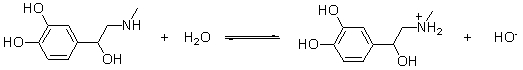 <strong>Which of the statements best describes the following reaction? </strong> A) This reaction is the dissociation of a strong acid. B) This reaction is the dissociation of a weak acid. C) This is the reaction of a strong base. D) This is the reaction of a weak base. E) This is not an acid-base reaction.