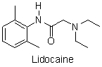 Lidocaine, a common injectable dental anesthetic, is available as a 1% lidocaine-HCl solution. The last step in the manufacture of lidocaine is a neutralization reaction. Which of the following reactions is the neutralization of lidocaine?