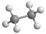 <strong>In this model of ethane, the dark grey balls represent _______ and the white balls represent _______. </strong> A) nitrogen; hydrogen B) oxygen; hydrogen C) hydrogen; oxygen D) carbon; hydrogen E) hydrogen; carbon