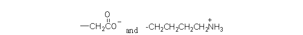 <strong>What type of interaction would you expect between the following R groups in the tertiary structure of a protein? </strong> A) hydrogen bonds B) hydrophobic interactions C) peptide bonds D) disulfide bonds E) salt bridges