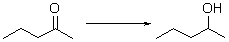 <strong>Is the ketone oxidized or reduced during this reaction and how can you tell? </strong> A) Neither. This is not an oxidation-reduction reaction. B) The ketone is both oxidized and reduced because this is an oxidation-reduction reaction. C) The ketone is oxidized because it loses two hydrogens. D) The ketone is reduced because it loses two hydrogens. E) The ketone is reduced because it gains two hydrogens.