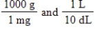 <strong>Jane Doe's blood test showed that her iron is 125 mg/dL.You would like to convert the value into units of grams per liter, g/L.Which unit conversion converts 125 mg/dL into g/L?</strong> A) B) C) D) E)