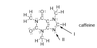 <strong>What is the strongest type of intermolecular force of attraction that a caffeine molecule could form with water? </strong> A) dispersion forces B) nonpolar covalent bonds C) hydrogen bonds D) covalent bonds E) dipole-dipole interactions