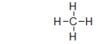 The structure below is a Lewis structure of methane.This Lewis structure tells us many things about methane that are useful.However, it also suggests one characteristic of methane that is, in fact, false.What is this one characteristic?