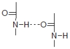 <strong>Which of the following correctly shows the electrostatic interaction between amino acids that holds an α-helix or β-pleated sheet together?</strong> A) -CH<sub>2</sub>S-SCH<sub>2</sub>- B) C) D) E) Any of these can act as the electrostatic interaction.