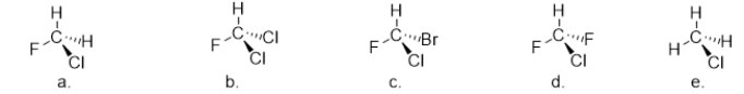 Which molecule is chiral?  