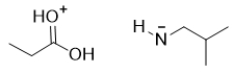 <strong>An amide is hydrolyzed as is shown in the following reaction.After it is hydrolyzed, it undergoes another reaction.Which choice represents the products of this further reaction? </strong> A) There is no further reaction. B) C) D) E)