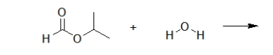<strong>What is the product of the following hydrolysis reaction between an ester and water? </strong> A) B) C) D) E)