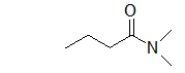 <strong>What is the name of the parent chain of the following molecule? </strong> A) ethylamine B) dimethylamine C) propylamide D) propylamine E) butylamide