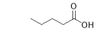 <strong>What is the name of the following molecule? </strong> A) butanoic acid B) 1-hydroxypentanal C) 1-hydroxypentanone D) pentanoic acid E) 5-pentanoic acid