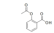 <strong>Which functional groups are in the following molecule of aspirin? </strong> A) a benzene ring, an ester, a ketone, and an alcohol B) a benzene ring, two ketones, an ether, and an alcohol C) a benzene ring, a carboxylic acid, an ether, and a ketone D) a benzene ring, a carboxylic acid, and an ester E) a phenol, two ketones, and an alcohol